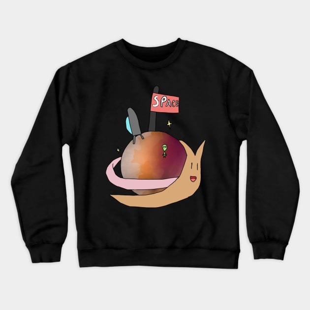 Space Snail Crewneck Sweatshirt by Usagicollection